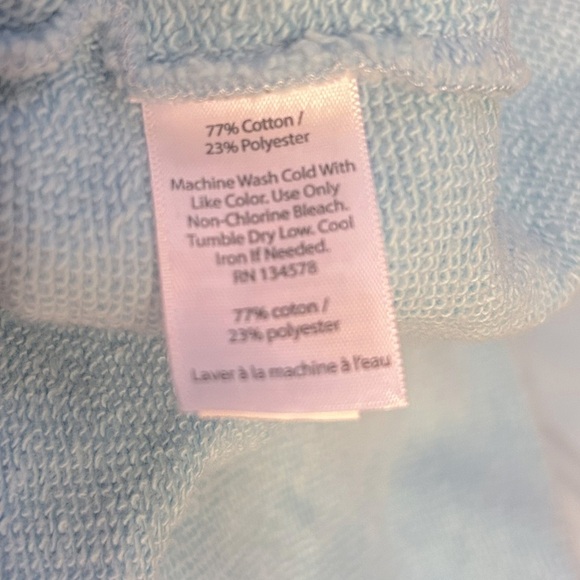 Vineyard Vines Girls Funnel Neck Embroidered Shep Shirt Ocean Breeze Size 7/8 - Picture 5 of 5